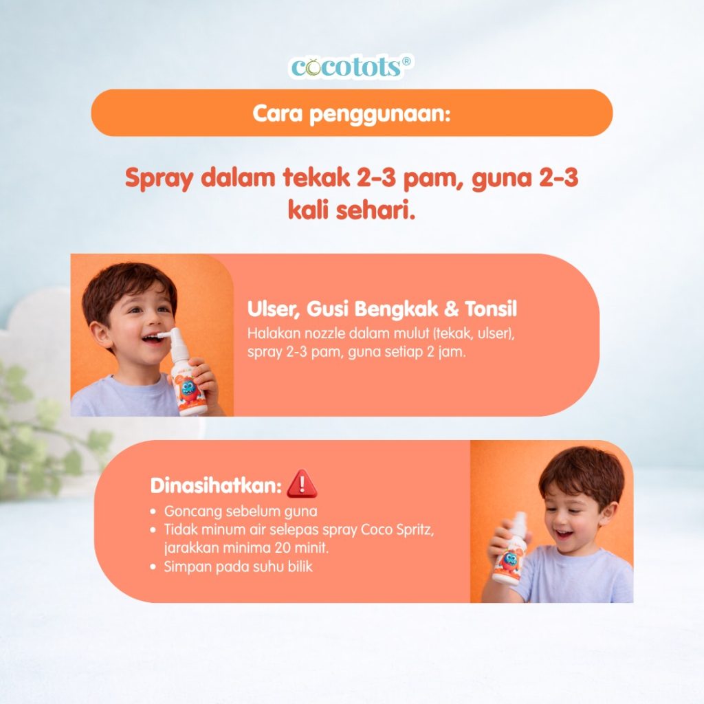 Cara gunakan COCO SPRITZ